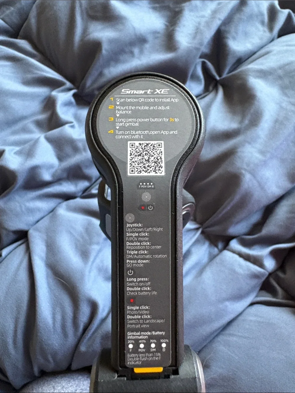 Smart XE Foldable Smartphone Gimbal Stabilizer FACE TRACKING